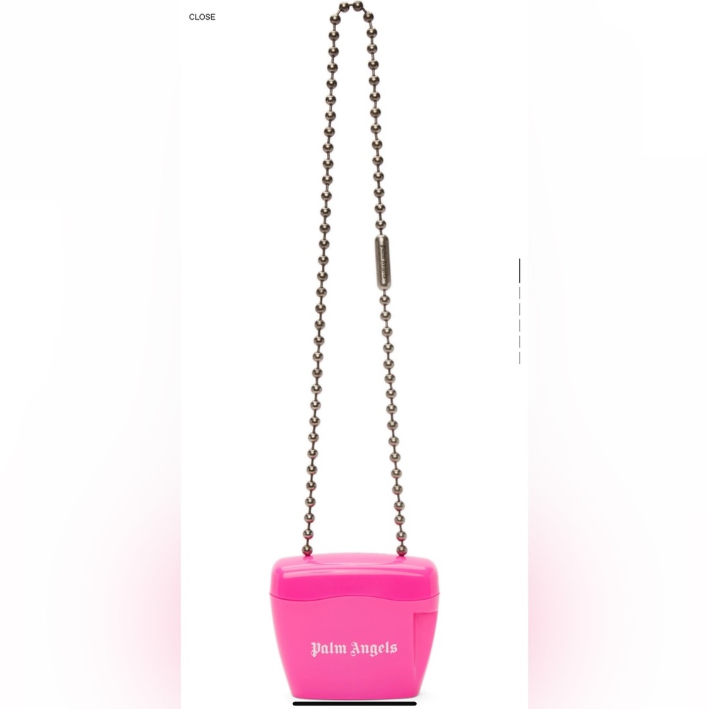Palm angels logo- print mini Padlock bag